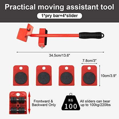 Furniture Lifter Mover Tool Set Heavy Duty.